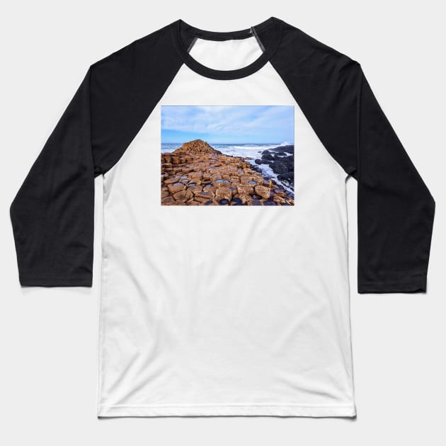 The Giant's Causeway, County Antrim, Northern Ireland Baseball T-Shirt by irishmurr